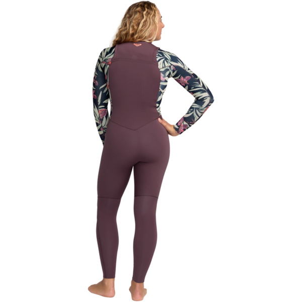 2026 Roxy Womens Swell Natural 3/2mm Chest Zip Wetsuit 26BW213508 - Black Multi